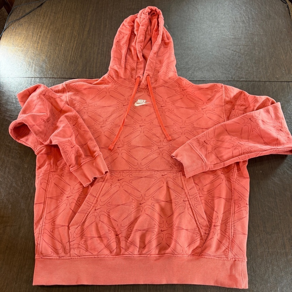 Nike Sportswear Club Fleece Pullover Hoodie Magic Ember Men's Medium DM7930-814